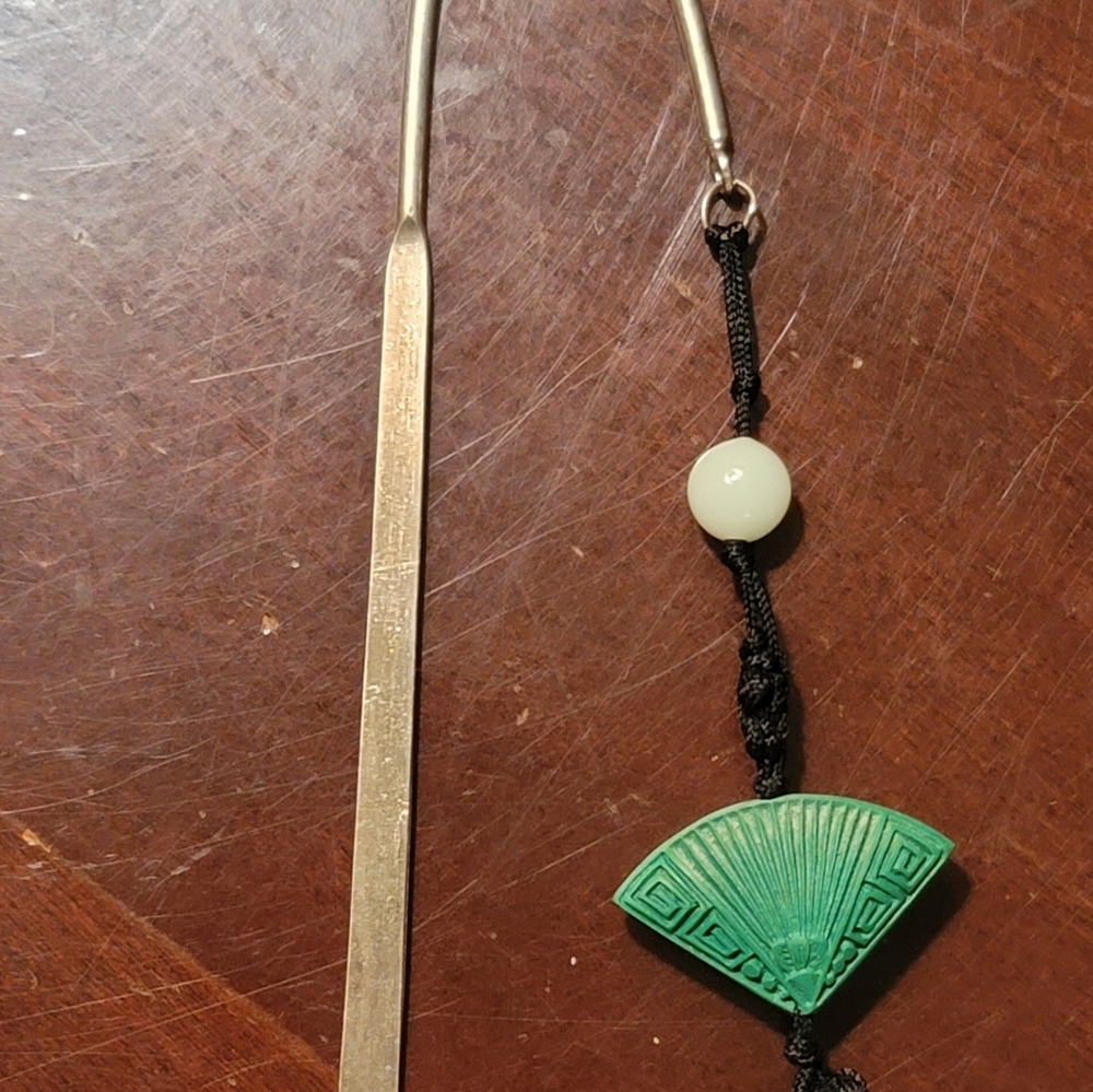 Possible Vintage Silver Bookmark Folk Art